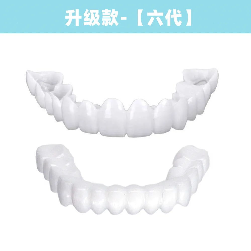 2024 Adult Adjustable Dentures Teeth Set Adjustable Snap-on Fake Teeth Portable Braces Decorate Gaps For Teeth Enhance Aesthetic Viralgem Store