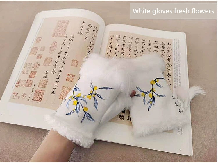 Women's Warm Half Finger Gloves Viralgem Store