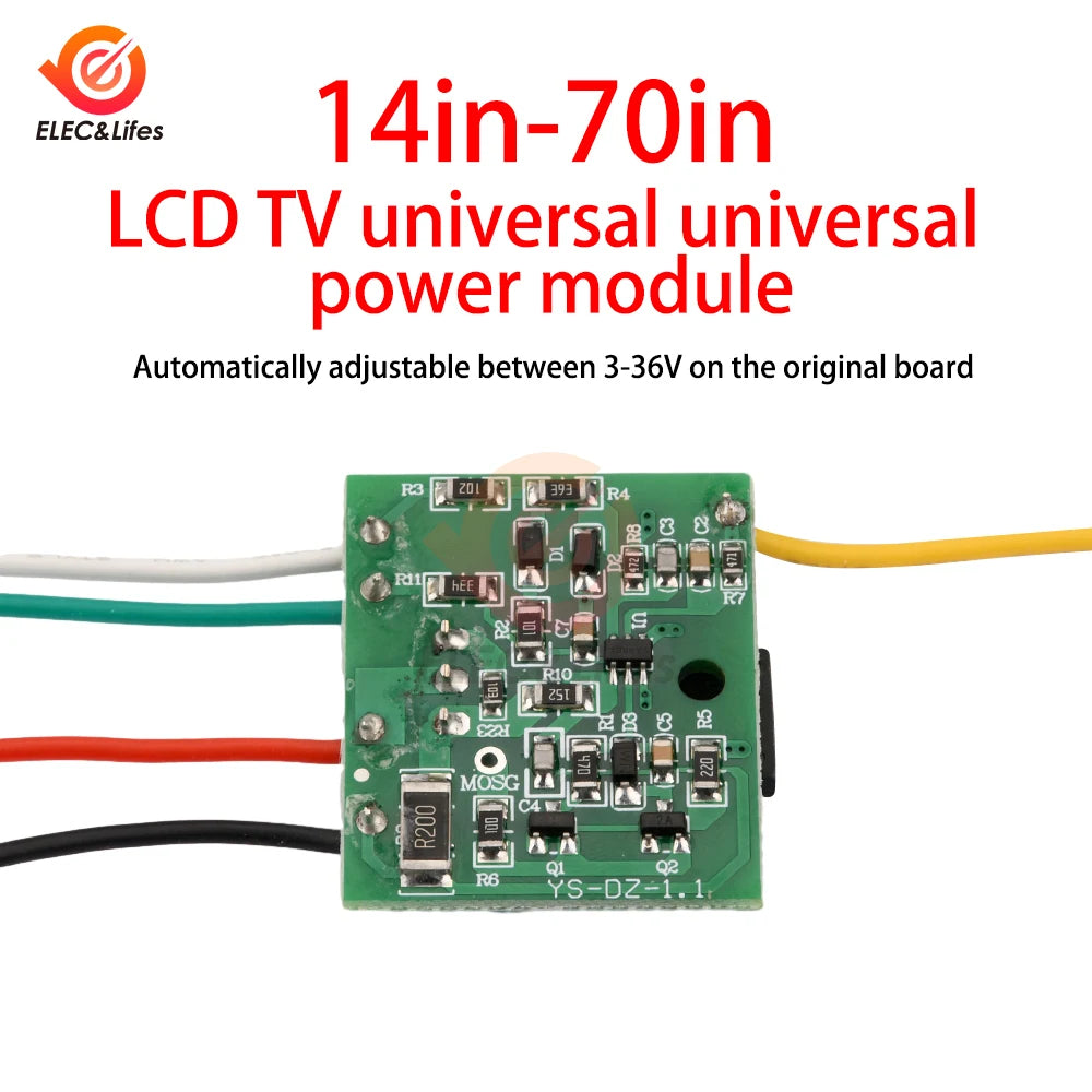 3-36V/5-24V 14-70 inch LCD TV Universal Power Supply Board Module Switch For LCD Display TV Maintenance Viralgem Store