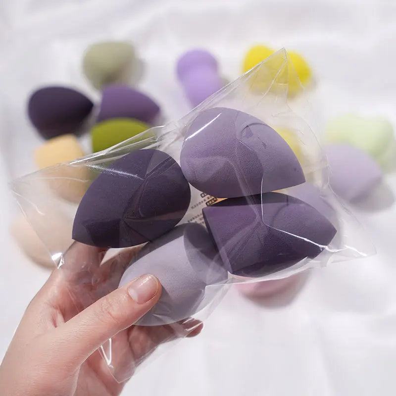 4pcs/set Makeup Sponge Beauty Egg Cosmetic Puff Foundation Sponges Powder Puffs Women Make Up Accessories