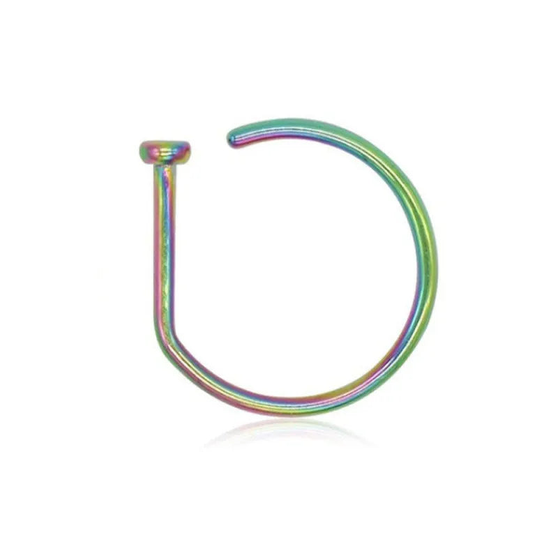 Women Men Fake Piering Nose Ring Earrings Fashion punk Non Piercing Nose Clip Stainless Steel Perforation Septum Body Jewelry Viralgem Store