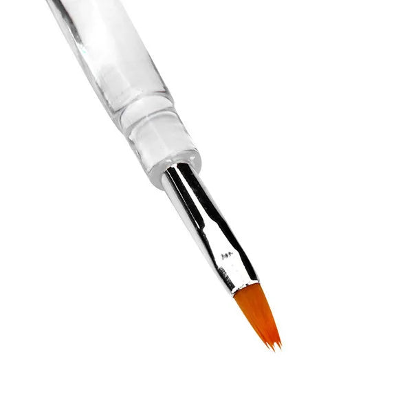 1 soft wooden handle lip gloss pen lip gloss pen beauty tool Portable Makeup Brushes Professional Lips Make Up Tools