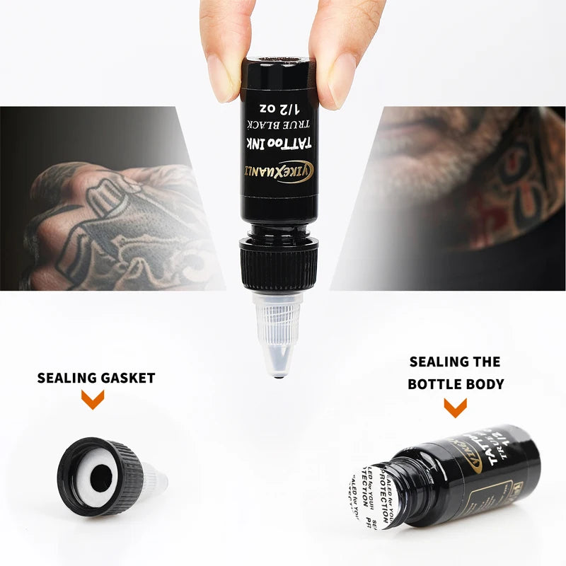 15ml 7colors Tattoo Ink Pigment with box Body Art Tattoo Kits Professional Beauty Paints Makeup Tattoo Supplies Semi-permanent