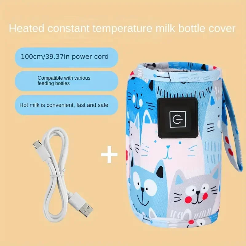 USB Milk Water Warmer, Travel Stroller Insulated Bag, Nursing Bottle Heater, Portable Bottle Feeding Warmer, Christmas, Hallowee Viralgem Store