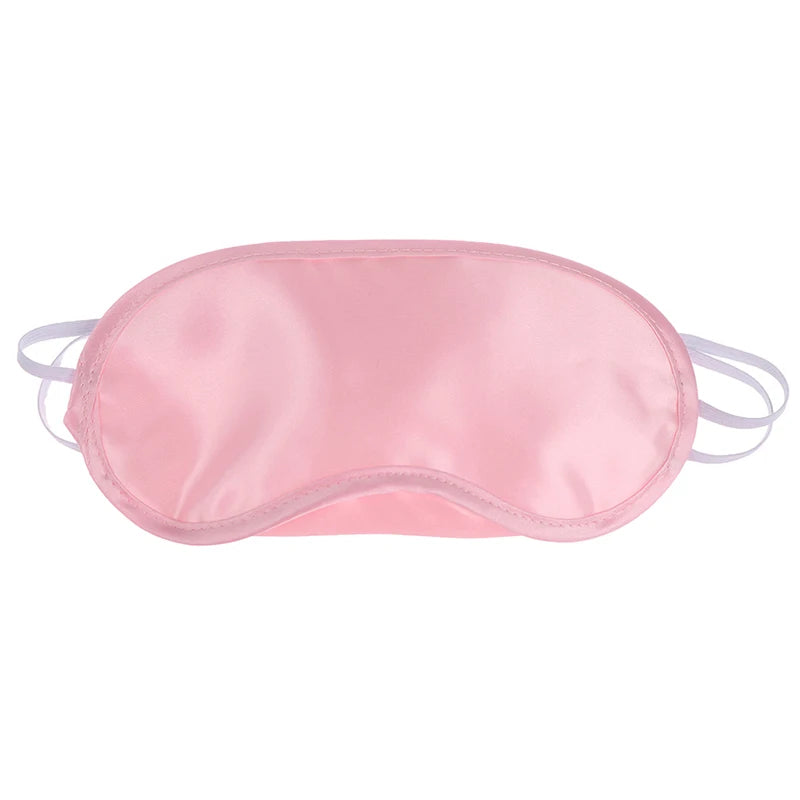 1PC Silk Eye Mask Eyeshade Cover Shade Soft Blindfold Travel Eyepatch Natural Sleeping Eye Patch Sleep Mask Women Men