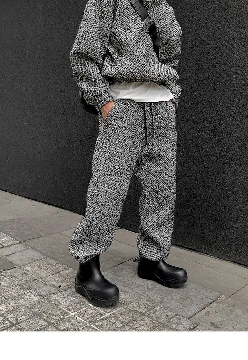 Streetwear Hooded Sweatshirts and Straight Pants Sets Women Harajuku Gothic Hoodies Men Korean Matching Sets Y2k K Pop Clothes