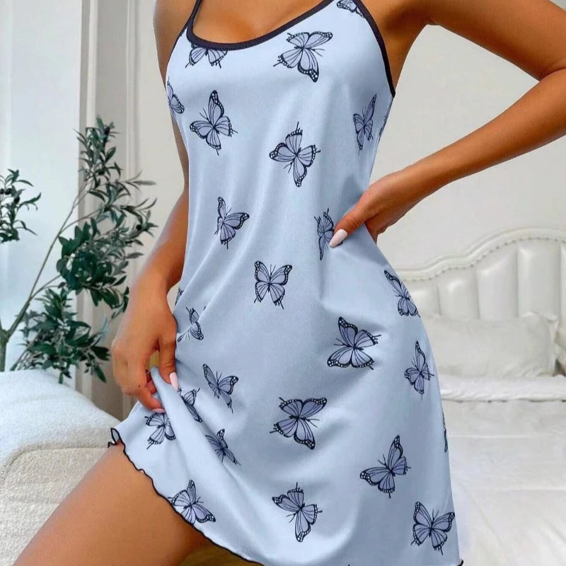 Women Pajamas Nightgowns Nightdress Slip Skirt Comfortable Ventilate Casual Viralgem Store