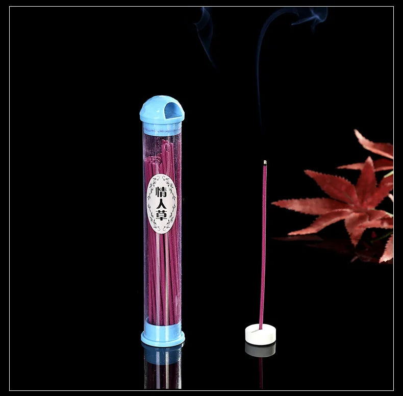 1Box about 50Pcs Mini Incense Stick with A Small Holder Lots of Scents