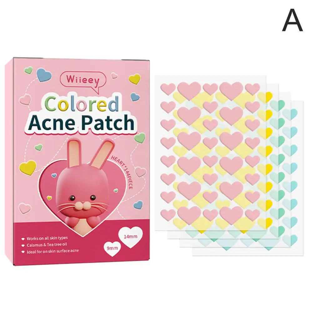 144PCS Star Pimple Patch Acne Colorful Invisible Acne Removal Skin Care Stickers Concealer Face Spot Beauty Makeup Tools Viralgem Store