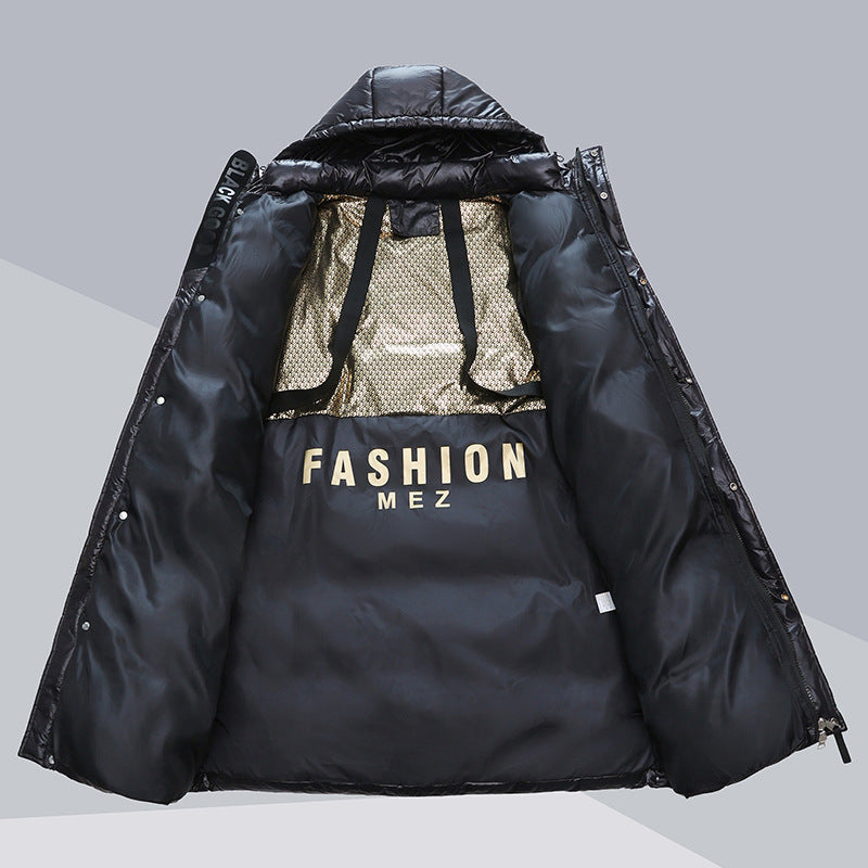 Winter Warm Hooded Coat With Pockets Fashion Simple Long Cotton Jacket Solid Color Outwear Women's Clothing Viralgem Store