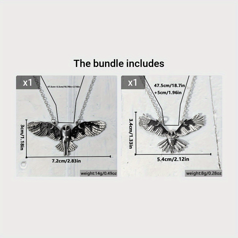 Women's Vintage Animal Totem Necklace - Silvery Owl Pendant with Moon Phase Art, Zinc Alloy Jewelry | Unique Witch Design | Perfect Gift for Ladies Freshlook Styles