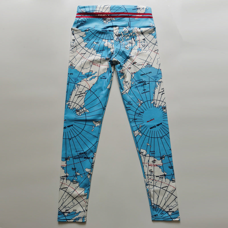 Women's 3D Digital Printing Casual Arm-lifting Leggings Yoga Pants Viralgem Store