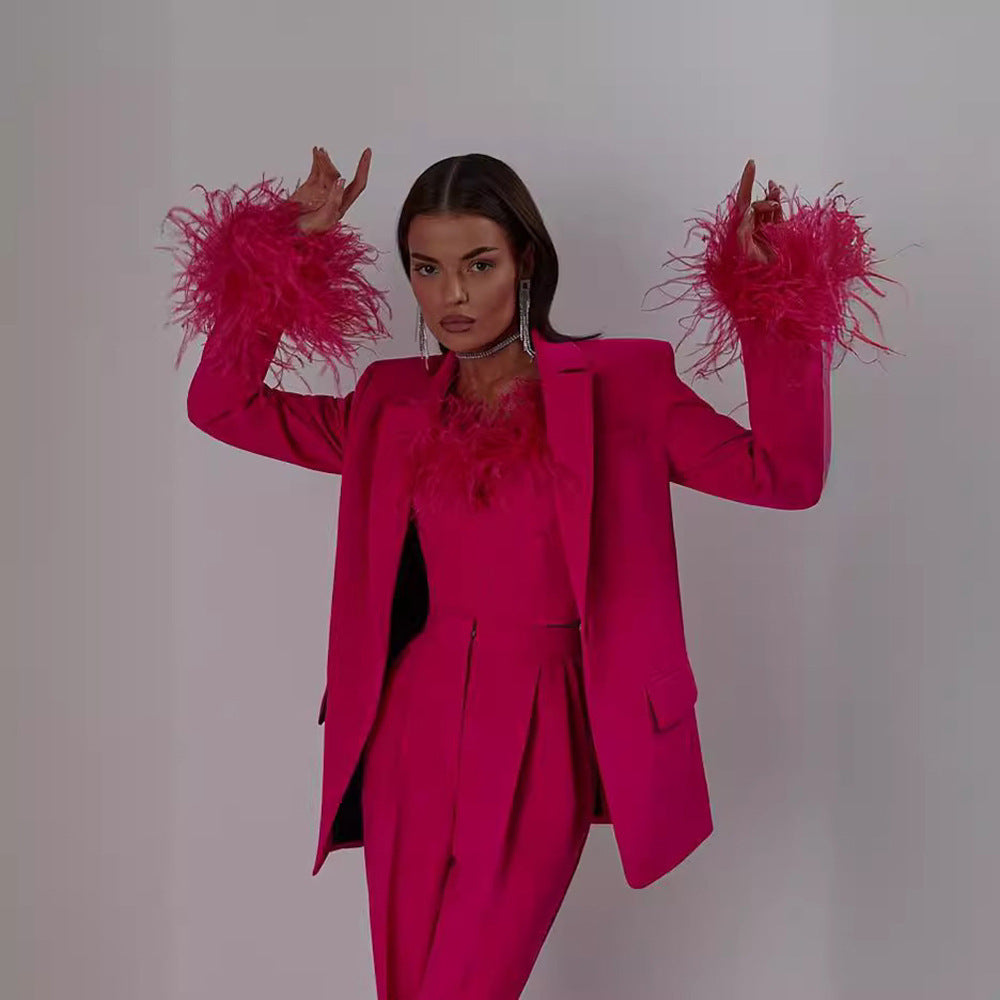 Women's Tatting Cardigan Black Suit Set Viralgem Store