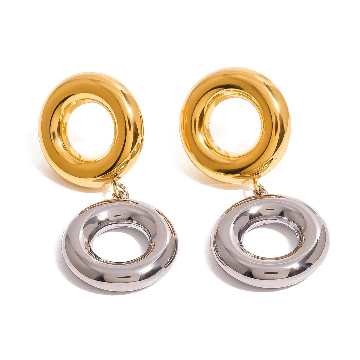 Stainless Steel Circle Niche Earrings Viralgem Store