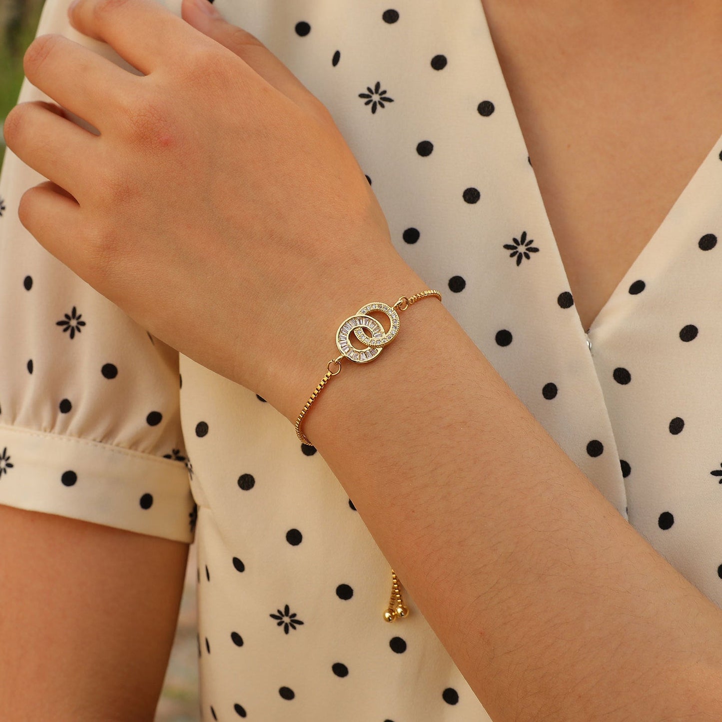 Adjustable Infinity Box Chain Double-layer Zircon Bracelet For Women Viralgem Store