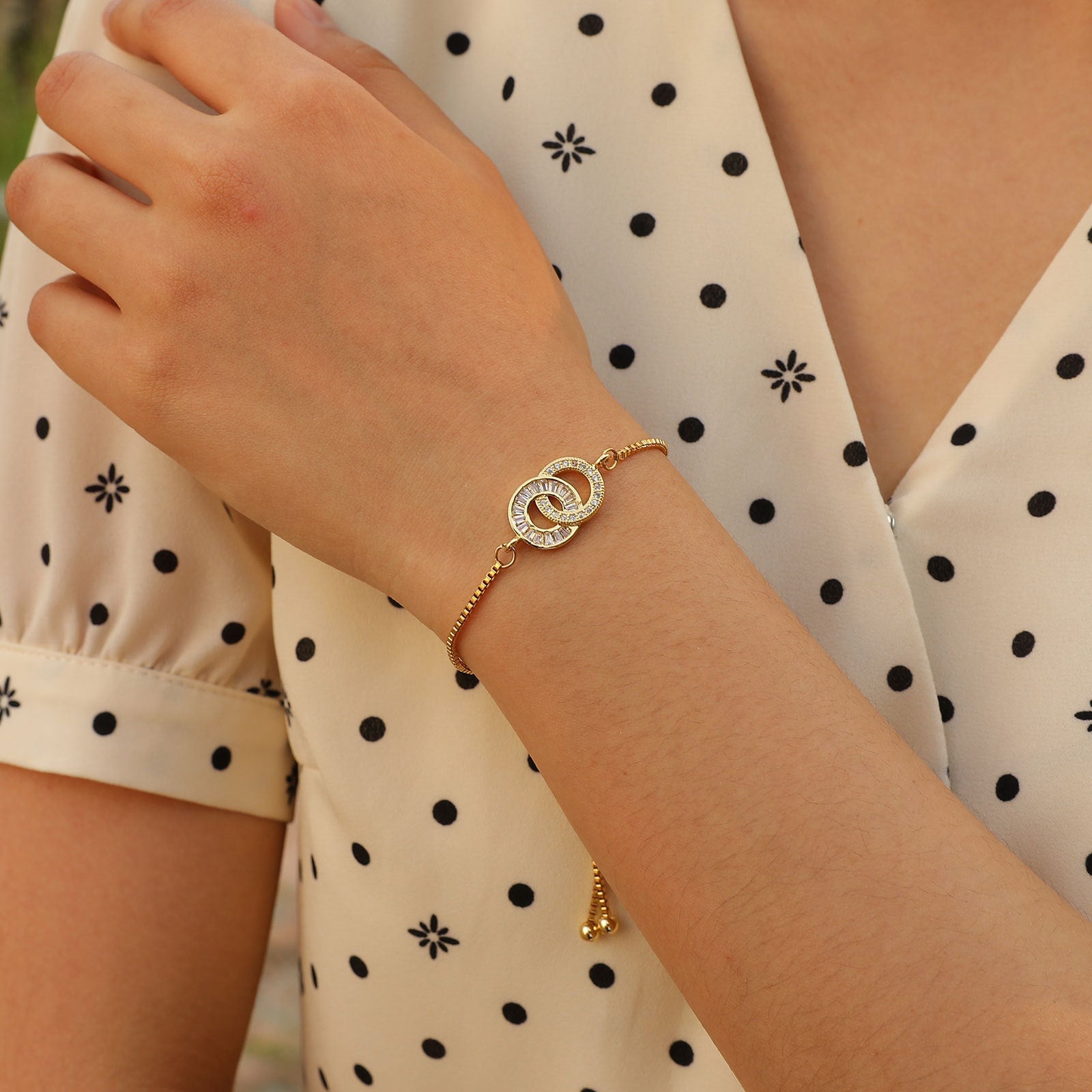 Adjustable Infinity Box Chain Double-layer Zircon Bracelet For Women Viralgem Store