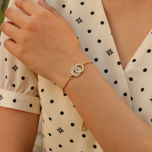 Adjustable Infinity Box Chain Double-layer Zircon Bracelet For Women Viralgem Store