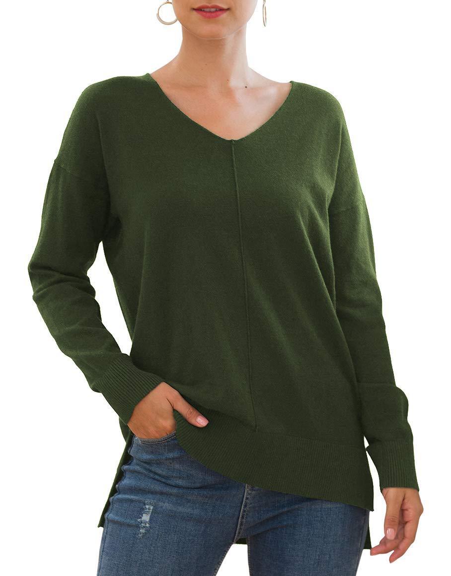 V-neck Batwing Sleeve Knitted Sweater Viralgem Store