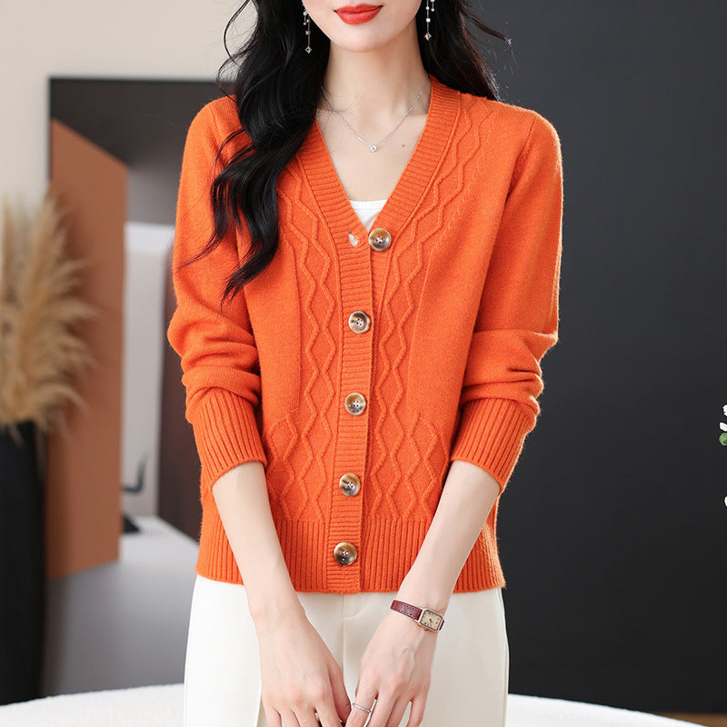 Spring And Autumn Outer Wear Cropped Sweater Coat Women Viralgem Store
