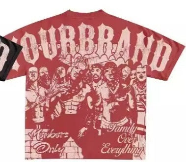 Y2g Harajuku Style T-shirt Men's Hip Hop Gothic Top Viralgem Store