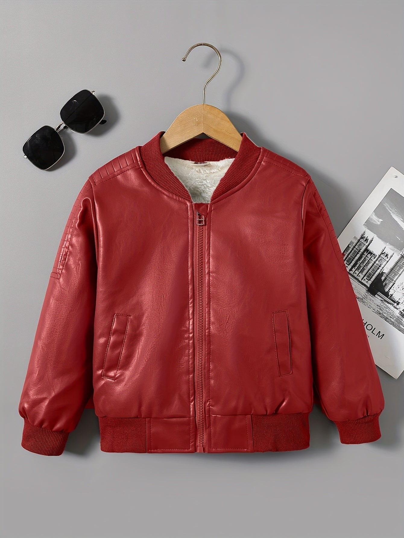 2025 Autumn Winter New Boys' -Lined Zip-Up Jacket Freshlook Styles