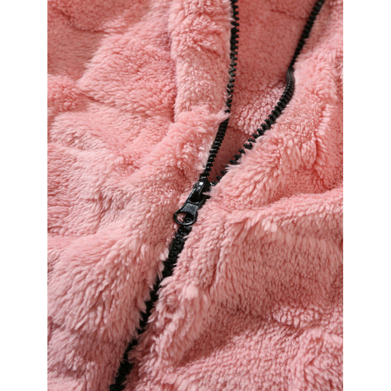 Thickened Fleece Hooded Casual Couple Zipper Sweater Jacket Viralgem Store