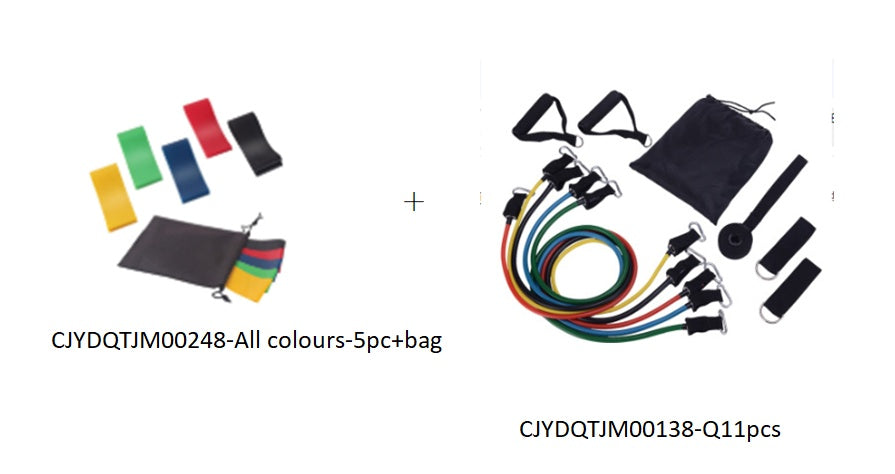 5 Level Resistance Rubber Bands Yoga Training Elastic Bands Viralgem Store