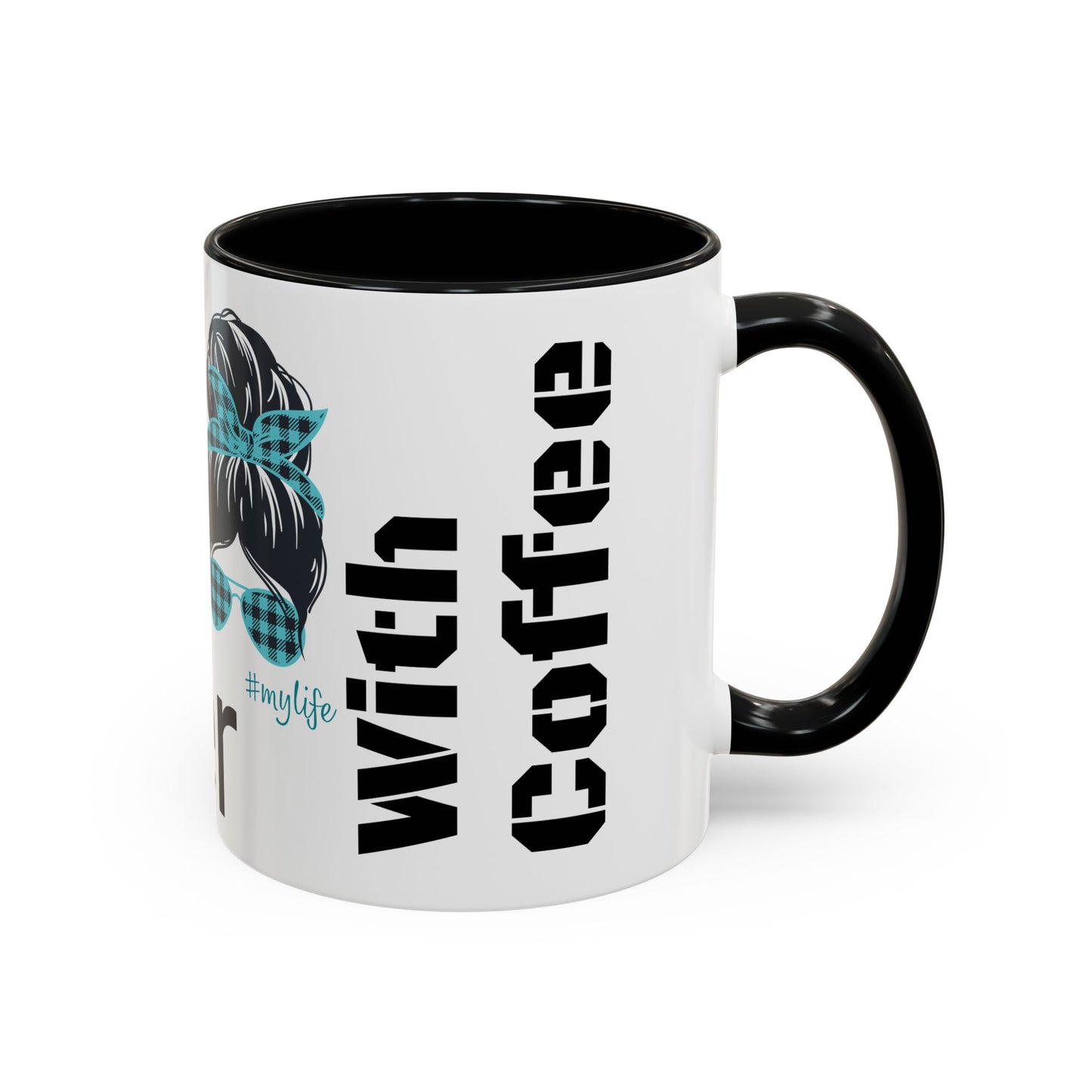 Accent Coffee Mug, 11oz, life is better with coffee