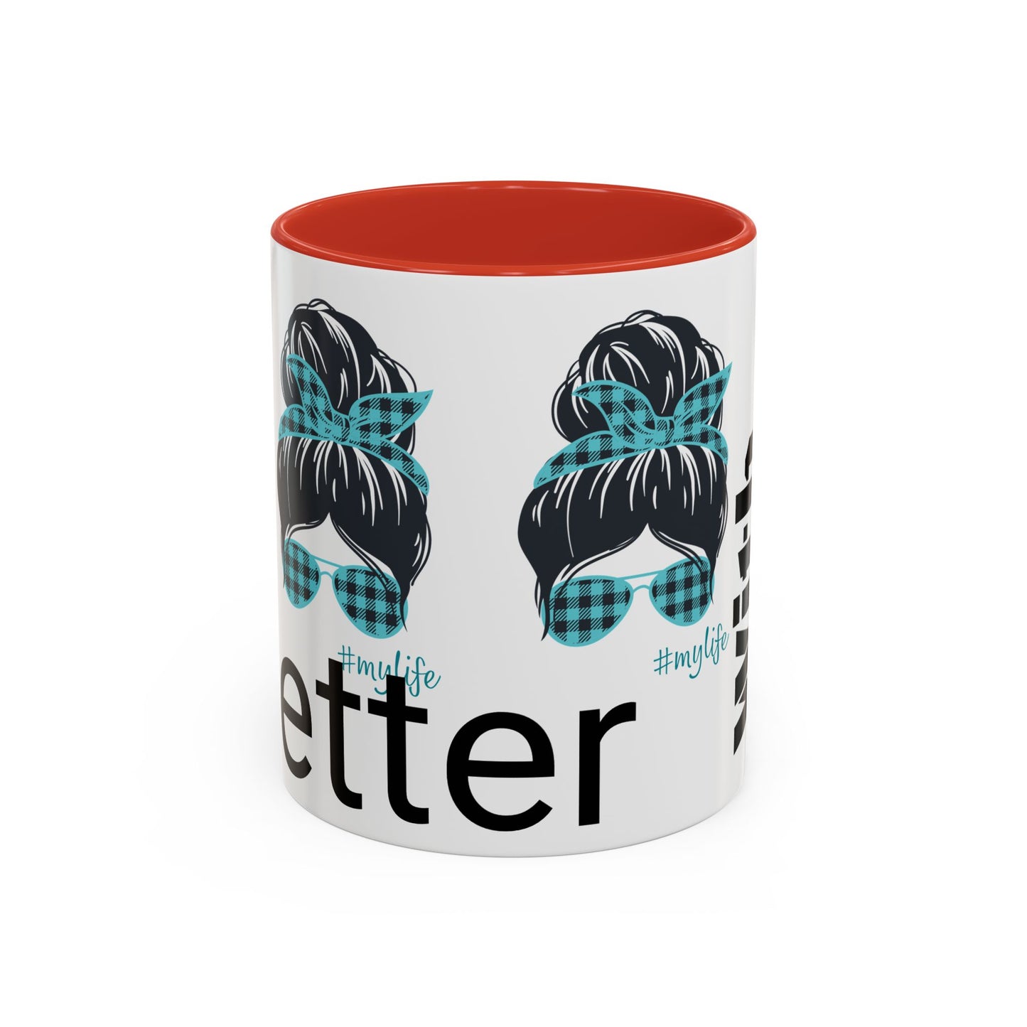 Accent Coffee Mug, 11oz, life is better with coffee
