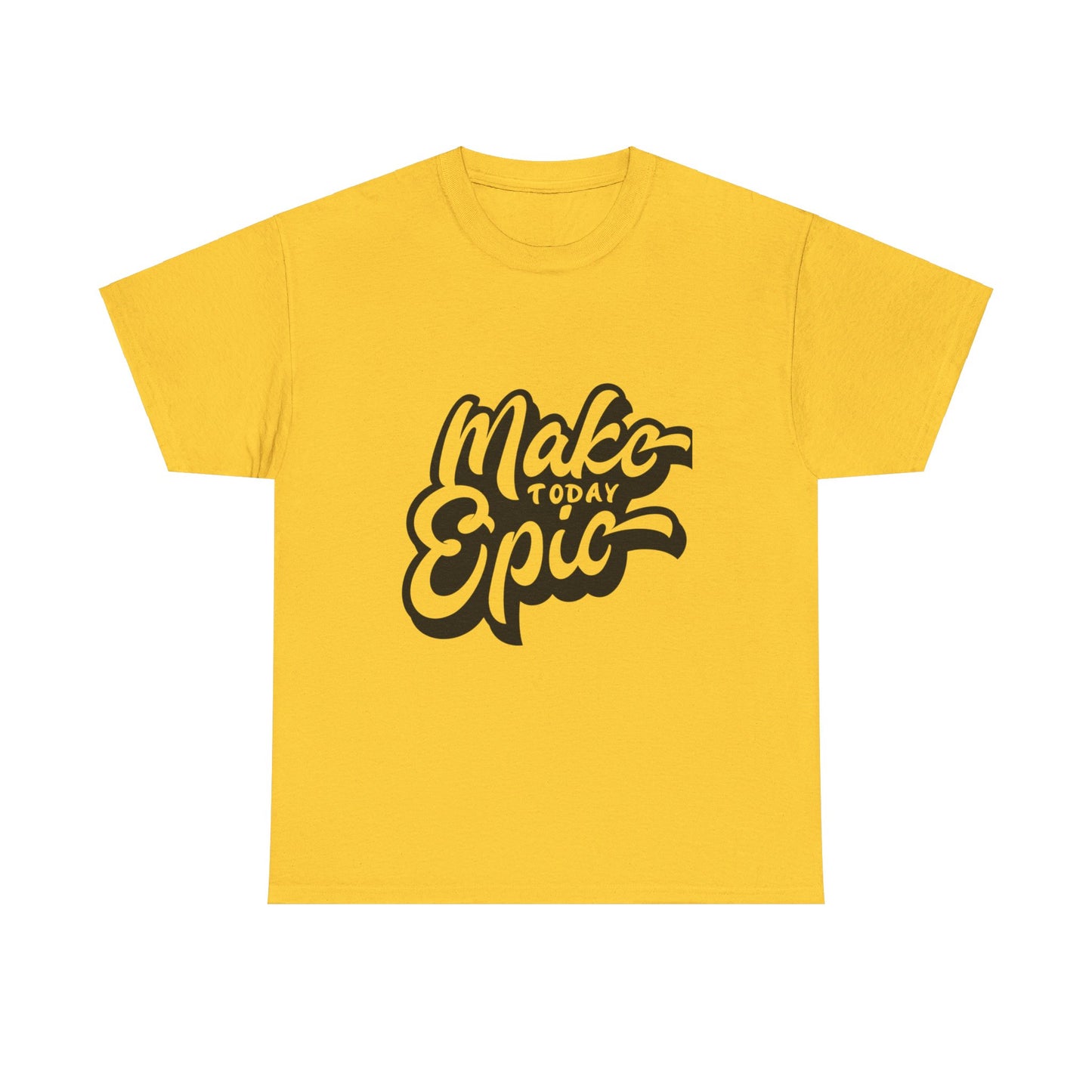 Unisex Heavy Cotton Tee Life Tshirt. Make today epic