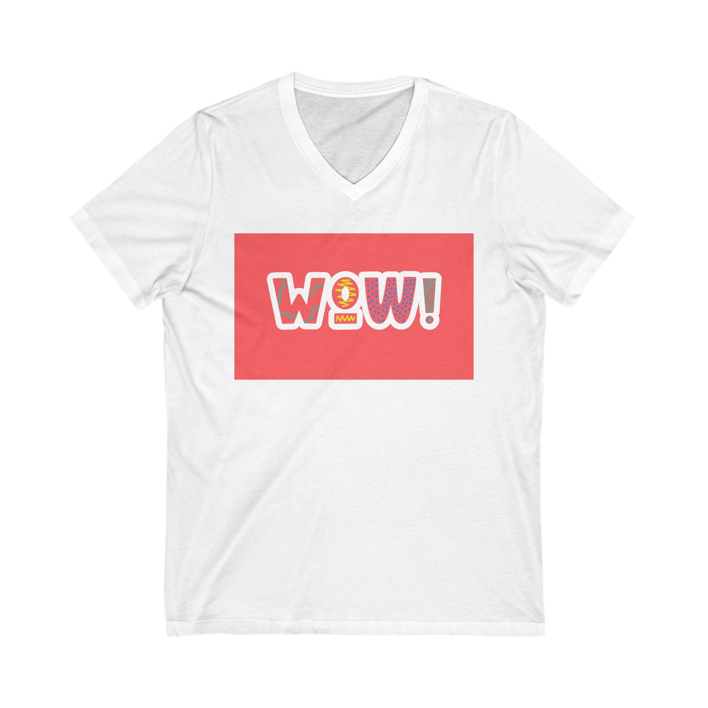 Unisex Jersey Short Sleeve V-Neck Tee