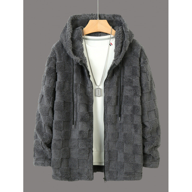 Thickened Fleece Hooded Casual Couple Zipper Sweater Jacket Viralgem Store