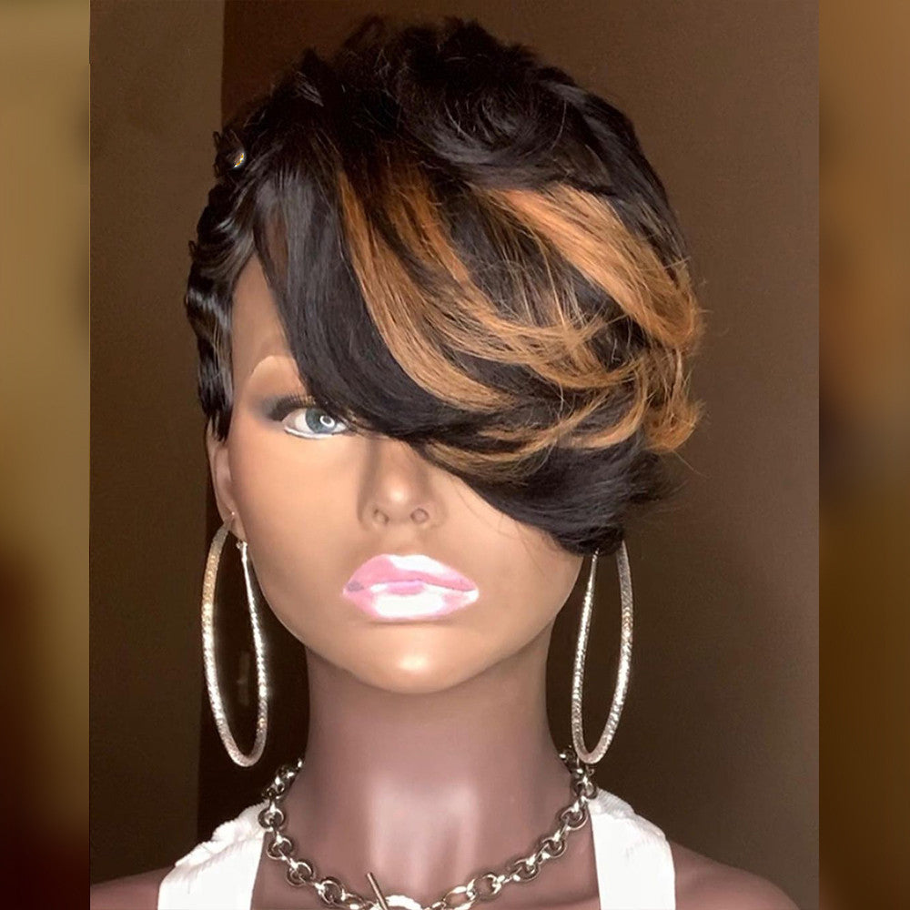 Wigs European And American Wigs, Ladies Small Curly Hair, Gradient Wigs, Chemical Fiber Headgear Viralgem Store