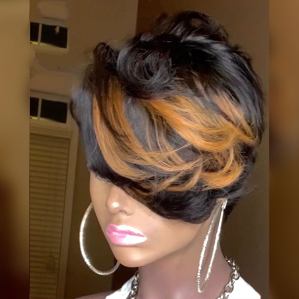 Wigs European And American Wigs, Ladies Small Curly Hair, Gradient Wigs, Chemical Fiber Headgear Viralgem Store