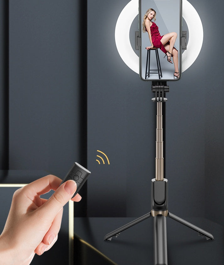 Xyxd Mobile Phone Live Broadcast Fill Light Neon Light Colorful Multicolored Lighting Selfie Stick Vibrato Bluetooth Camera Desktop Viralgem Store