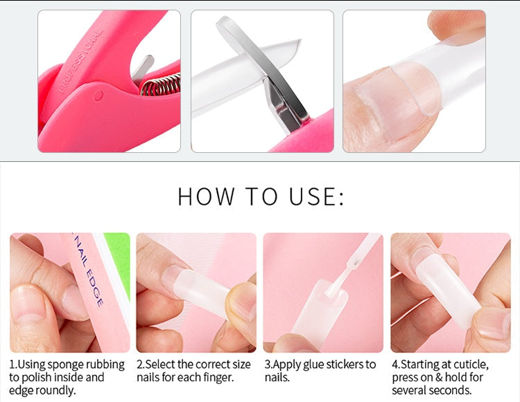 500 French nails Viralgem Store