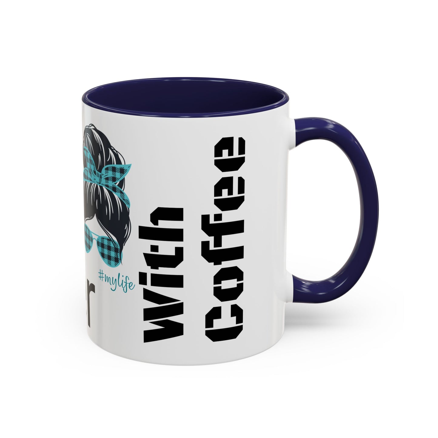 Accent Coffee Mug, 11oz, life is better with coffee