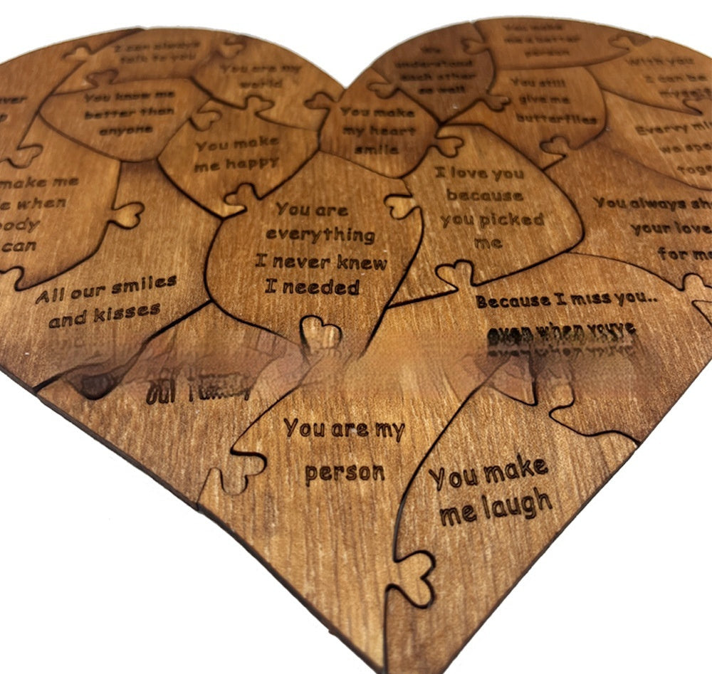 2024 New Valentine's Day Wooden Love Puzzle Resons Why I Love You Viralgem Store