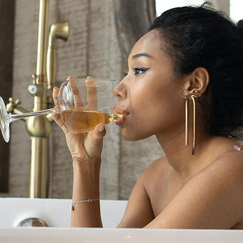 Stainless Steel Jewelry Wholesale Non-tarnish Herringbone Bow Earrings Hypoallergenic 18k Gold Plated Ribbon Bow Bowknot Earring Viralgem Store