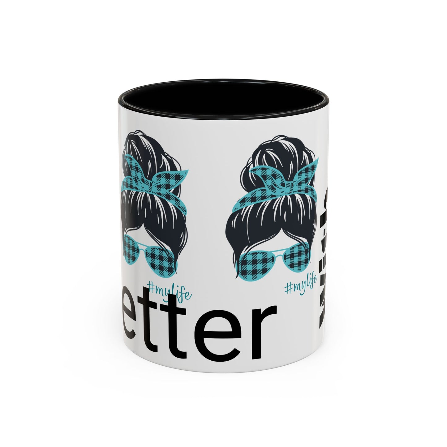 Accent Coffee Mug, 11oz, life is better with coffee