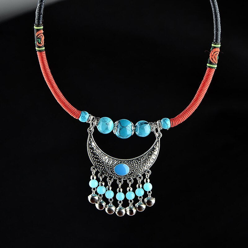 Tibetan Statement Necklace Women Ethnic Chain Choker Viralgem Store