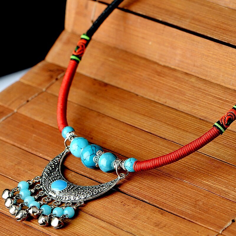 Tibetan Statement Necklace Women Ethnic Chain Choker Viralgem Store