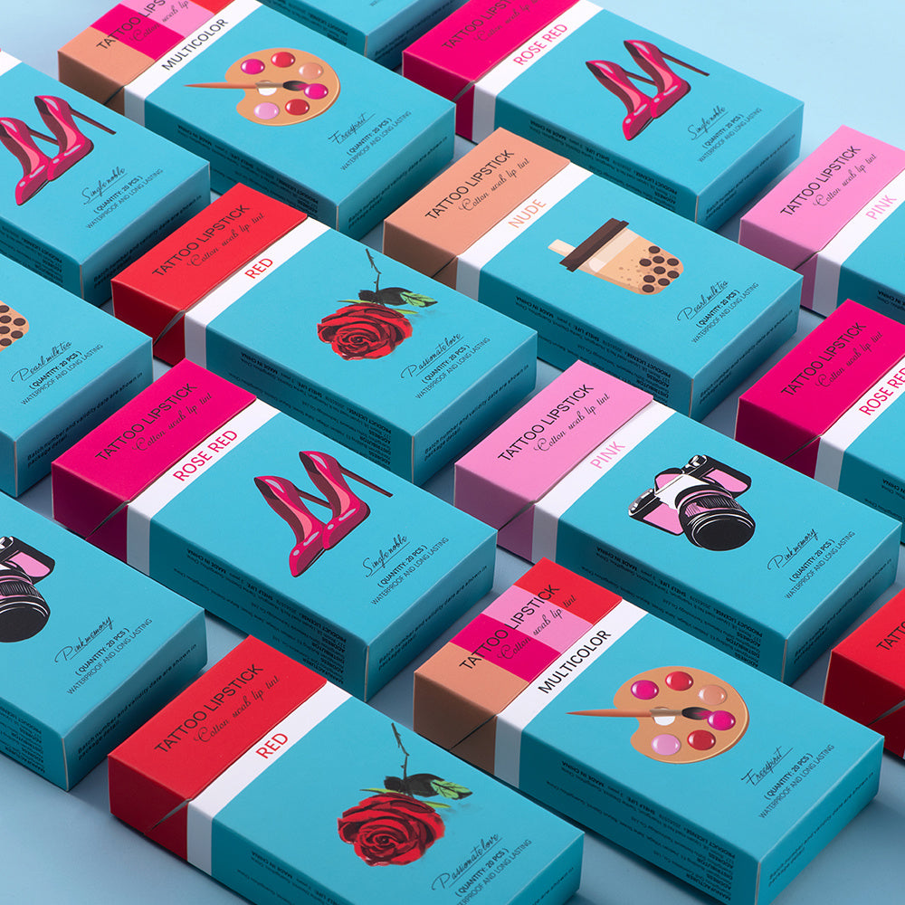 20 Pcs Set Cotton Swab Lipsticks For Outdoor Portable Lipsticks Cosmetics Waterproof Case Lasting Long Cigarette Liquid Lipstick Viralgem Store