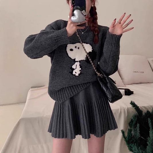 Women's Wool Knitted Skirt Autumn And Winter Slimming High Waist Viralgem Store