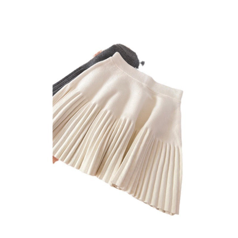 Women's Wool Knitted Skirt Autumn And Winter Slimming High Waist Viralgem Store