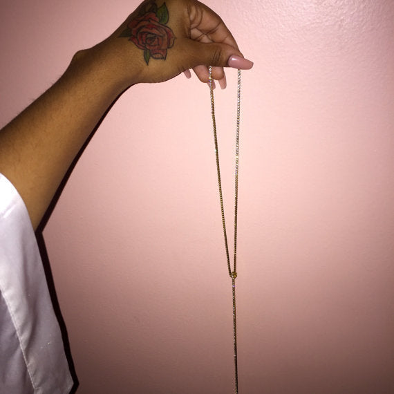 150CM Ins Choker Necklace With Rhinestones And Diamonds Bling Party Super Necklace