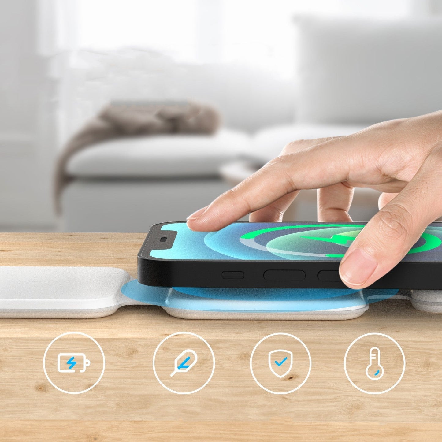 3 In 1 Magnetic Foldable Wireless Charger Charging Station Multi-device Folding Cell Phone Wireless Charger Gadgets Viralgem Store