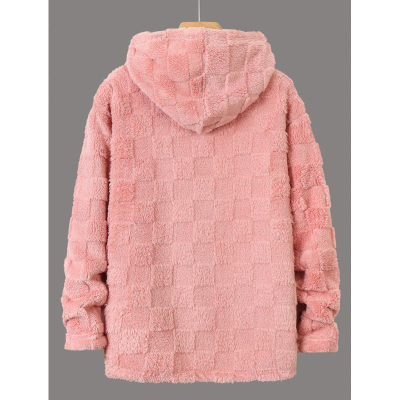 Thickened Fleece Hooded Casual Couple Zipper Sweater Jacket Viralgem Store