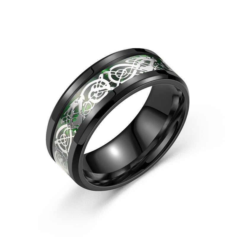 Stainless steel dragon pattern ring Viralgem Store