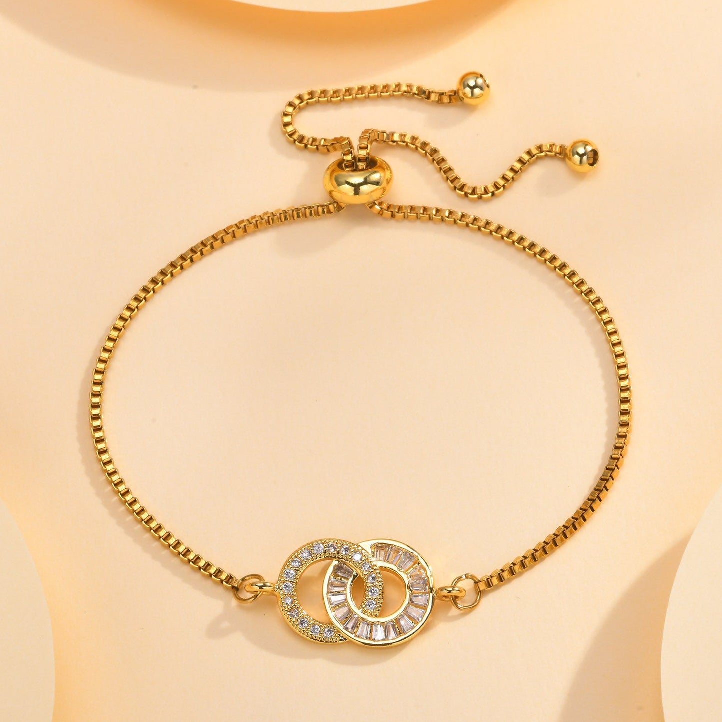 Adjustable Infinity Box Chain Double-layer Zircon Bracelet For Women Viralgem Store